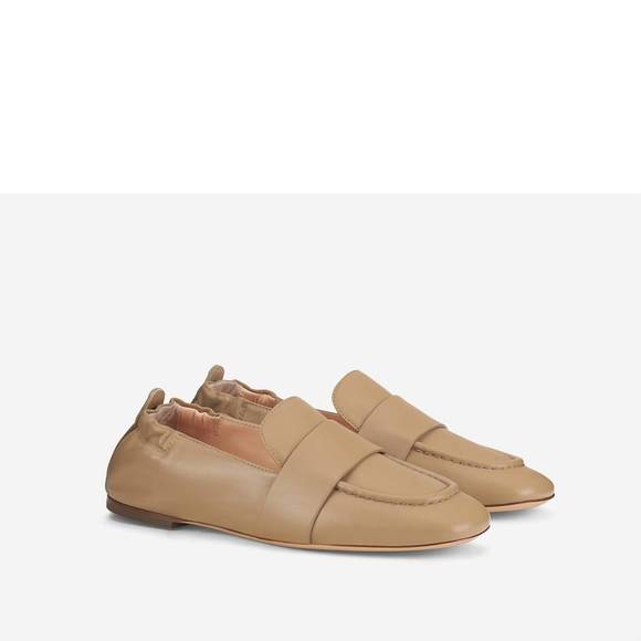 NEW AGL women chistiana leather moccasin in cocoa